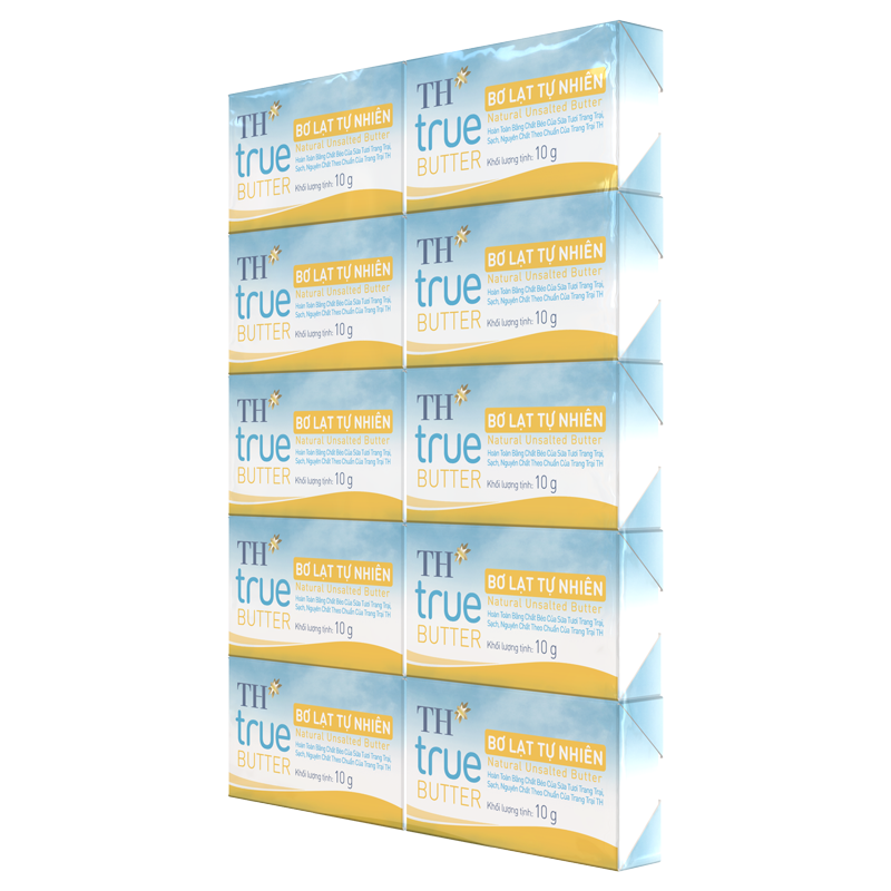 Bơ lạt tự nhiên TH true BUTTER 10 g x 10 viên