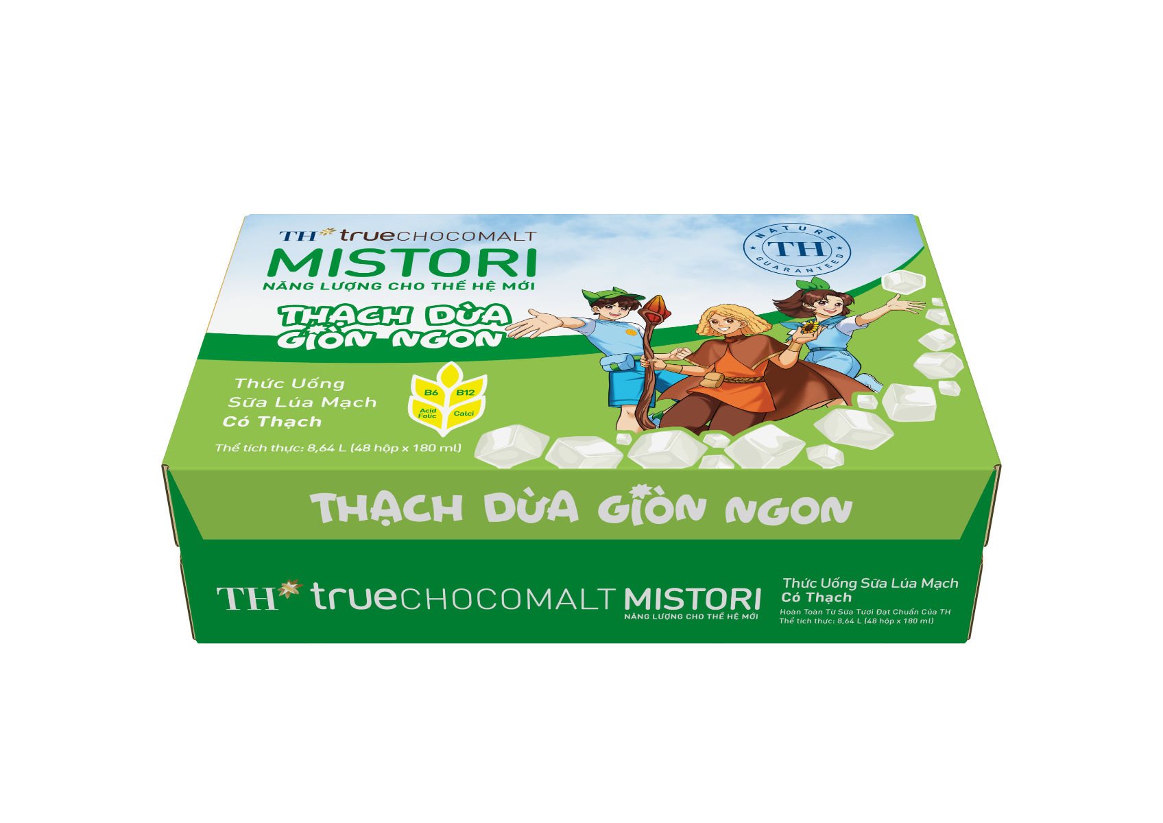 Sữa lúa mạch Có thạch TH true CHOCOMALT MISTORI 180 ml