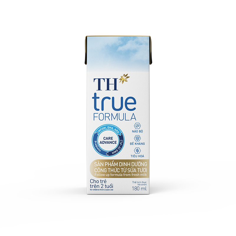 Sản phẩm dinh dưỡng công thức từ Sữa tươi cho trẻ từ 2 tuổi TH true FORMULA 180 ml