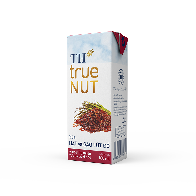 Sữa Hạt và Gạo lứt đỏ TH true NUT 180 ml