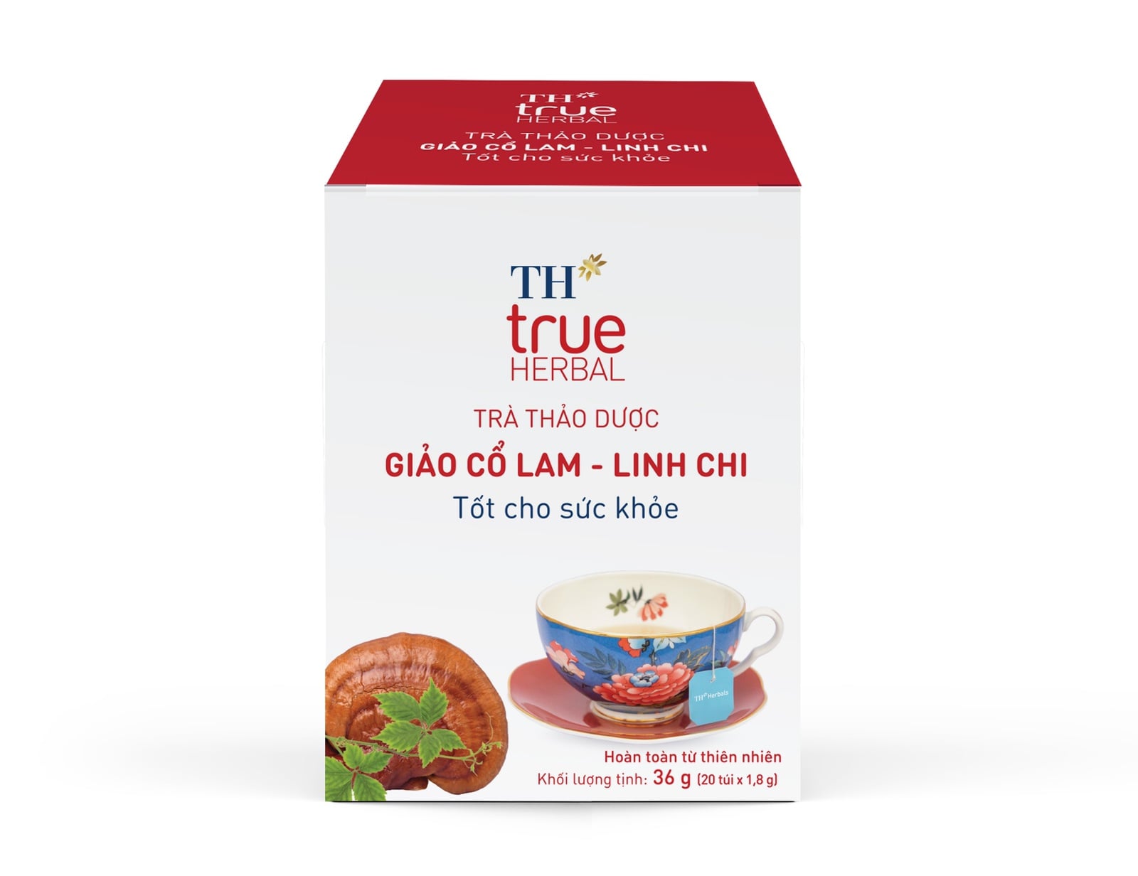 Trà thảo dược Giảo cổ lam Linh chi TH true HERBAL 36 g