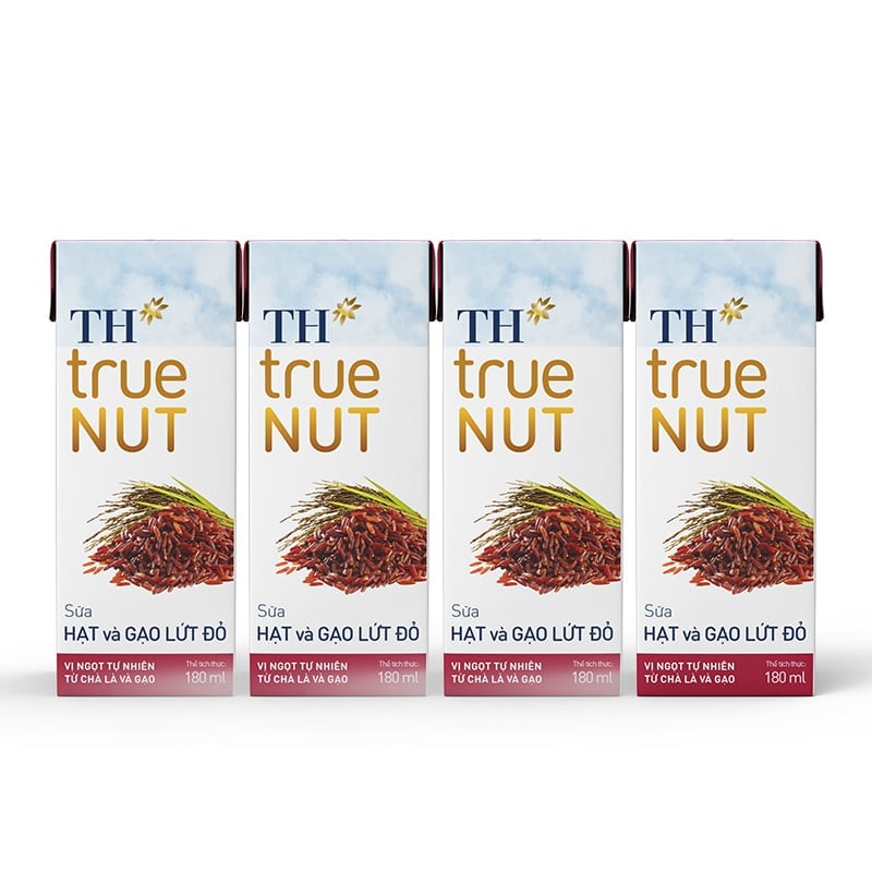 Sữa Hạt và Gạo lứt đỏ TH true NUT 180 ml