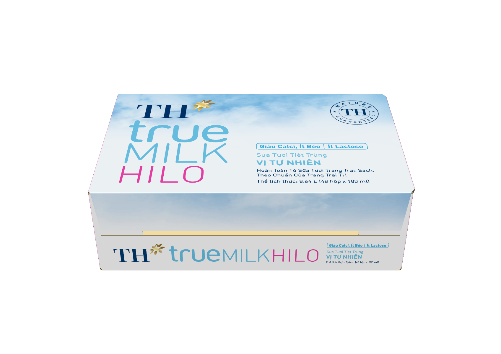 Sữa tươi tiệt trùng vị tự nhiên TH true MILK HILO 180 ml