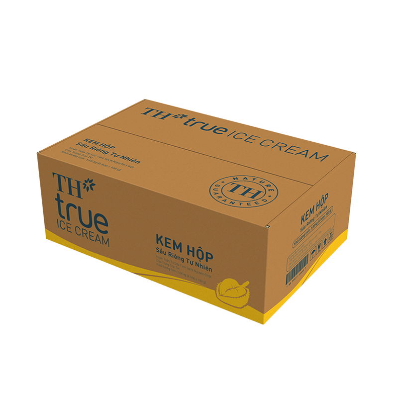 Kem hộp Sầu riêng tự nhiên TH true ICE CREAM 180 g