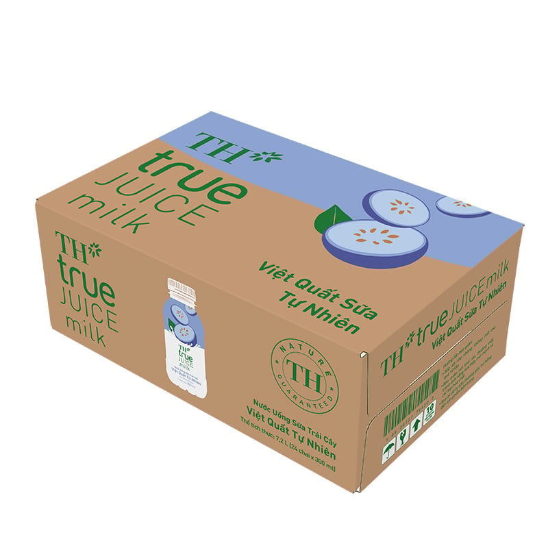 Nước uống Sữa trái cây Việt Quất tự nhiên TH true JUICE milk 300 ml