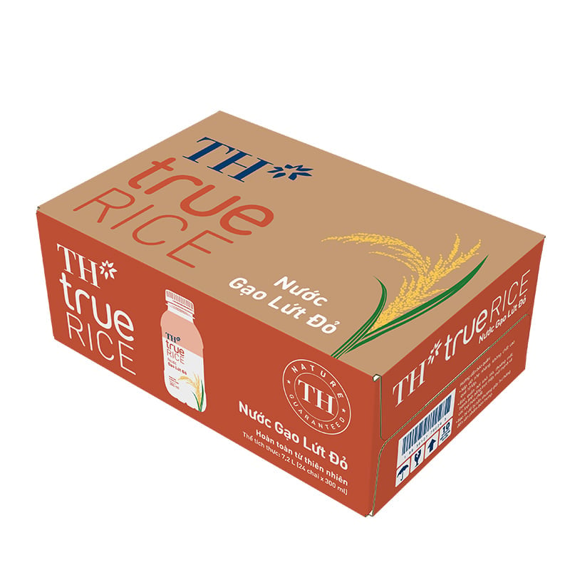 Nước gạo lứt đỏ TH true RICE 300 ml