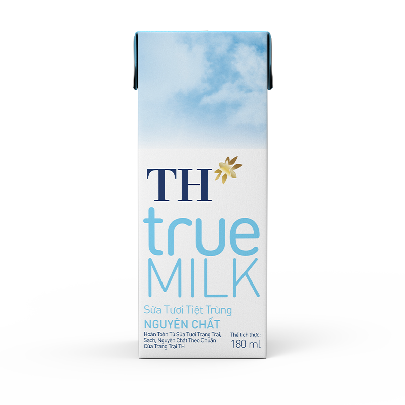 Sữa tươi tiệt trùng Nguyên chất TH true MILK 180 ml