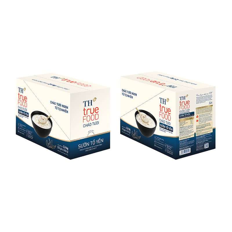 Cháo tươi Sườn tổ yến TH true FOOD 240 g