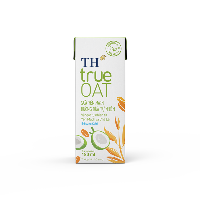Sữa yến mạch hương Dừa tự nhiên TH true OAT 180 ml