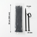  Dây Thít Nhựa 8x300mm Túi 470gram (250 Sợi) 