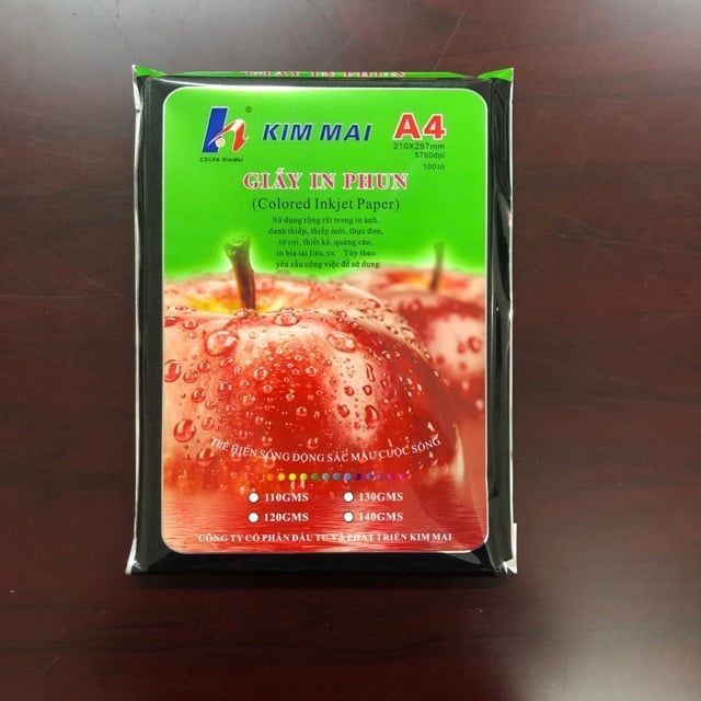  Giấy in phun Kim mai A4 