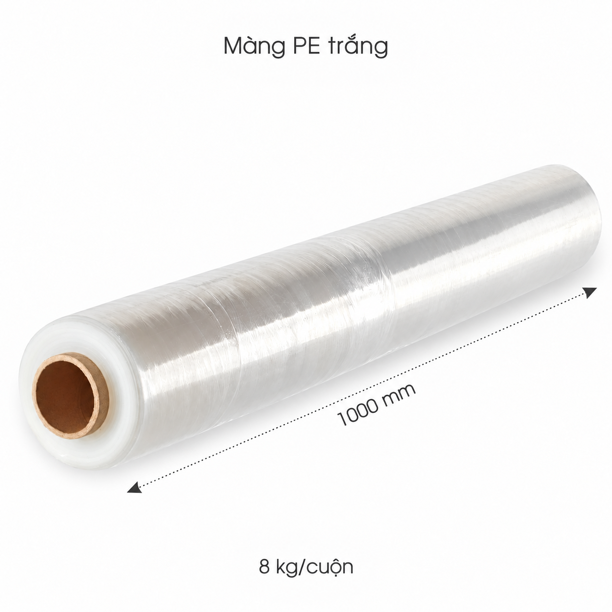  Màng PE Màu Trắng 8kg Khổ 1000mm 
