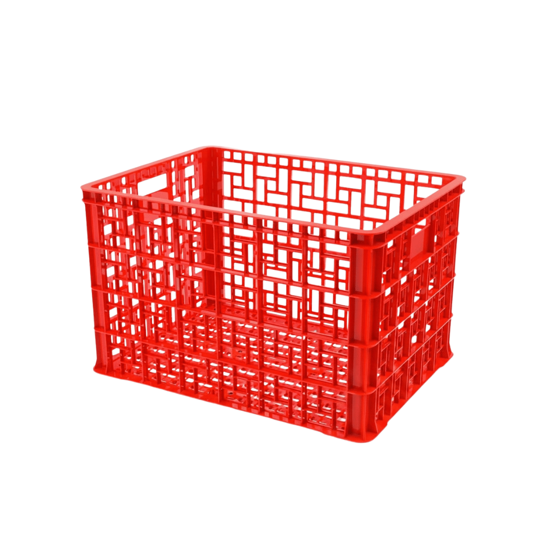  Sọt nhựa sóng hở BPG8W-52V 8 bánh xe 