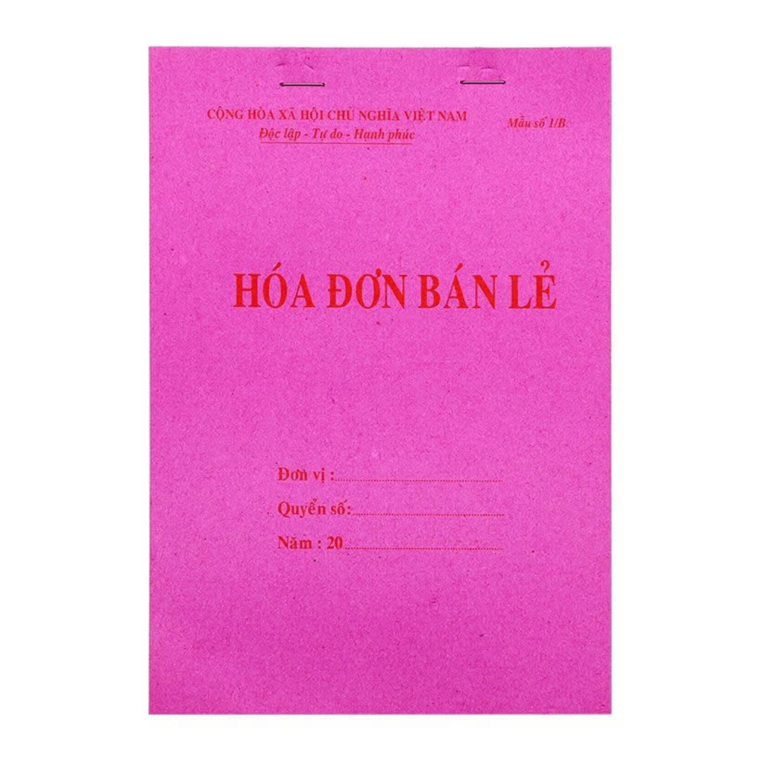  Hoá Đơn Bán Lẻ Thường 1 Liên A5 
