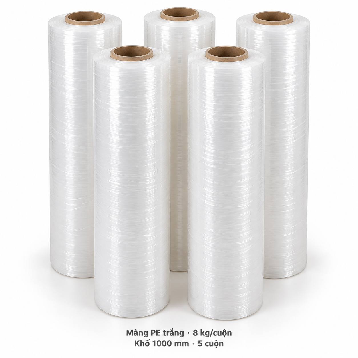  Màng PE Màu Trắng 8kg Khổ 1000mm 