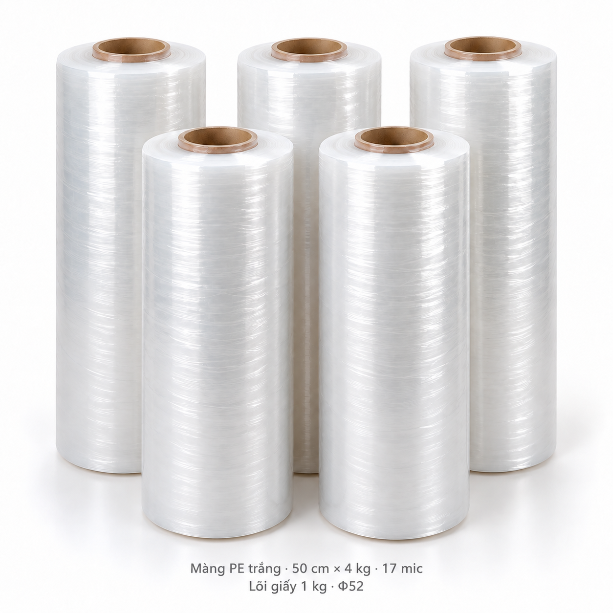  Màng PE Màu Trắng 50cm - 17mic 