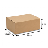  Hộp Carton 3 Lớp Sóng B 20x16x6cm 