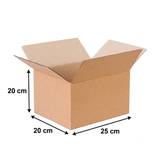  Hộp Carton 25x20x20 2 Nâu 3 Lớp 