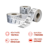  Decal In Nhiệt A7 102x74x50M Cuộn 650 Tem 