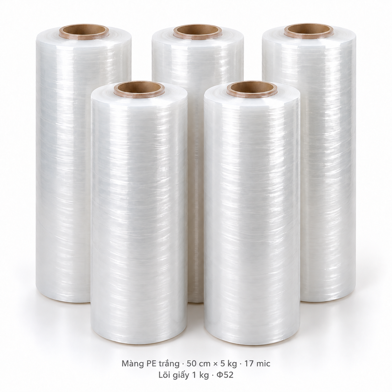  Màng PE Màu Trắng 50cm - 17mic 