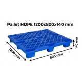  Pallet HDPE Chân Cốc Cao 140mm 