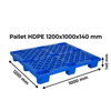  Pallet HDPE Chân Cốc Cao 140mm 