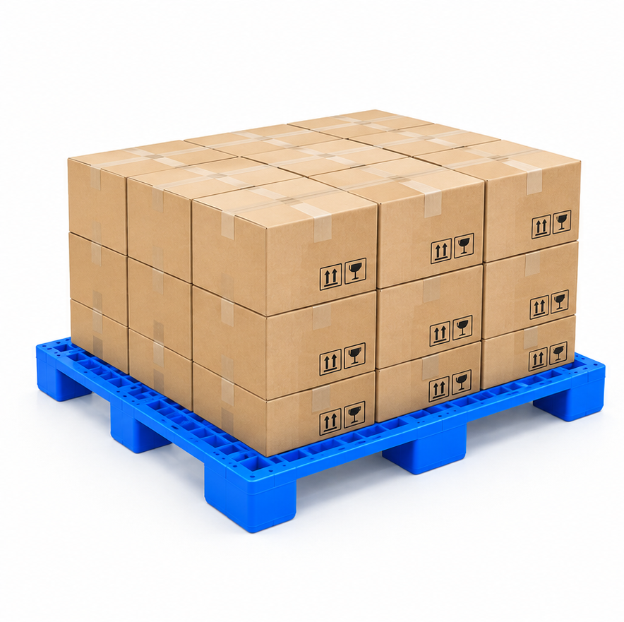  Pallet Nhựa Xanh Mặt Kín 1200x1000x140 