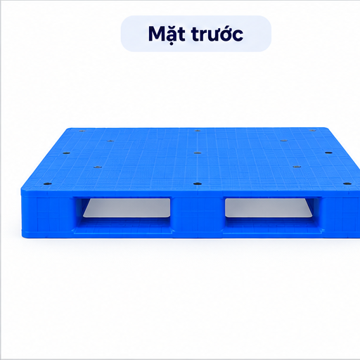  Pallet Nhựa Xanh Mặt Kín 1100x1100x140 