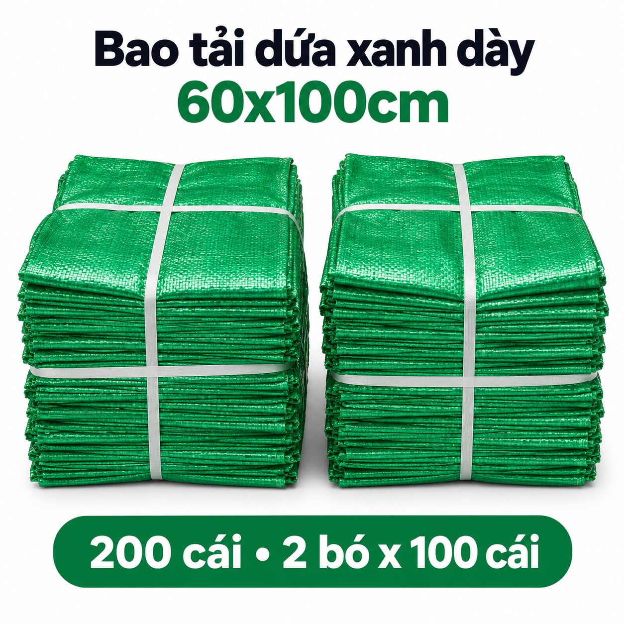  Bao Tải Dứa Xanh Dày 