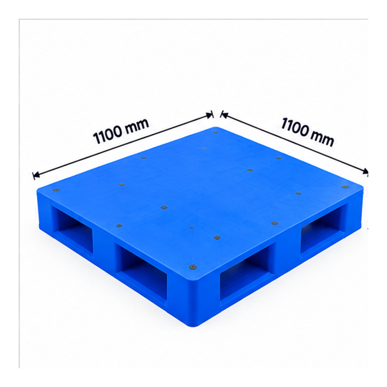  Pallet Nhựa Xanh Mặt Kín 1100x1100x140 