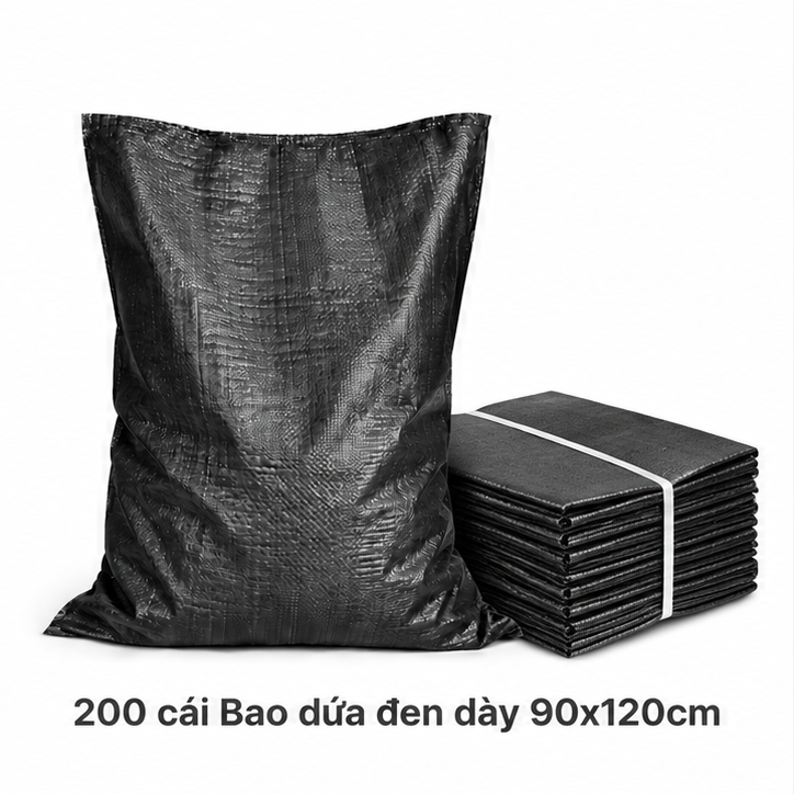  Bao Tải Dứa Đen Dày 