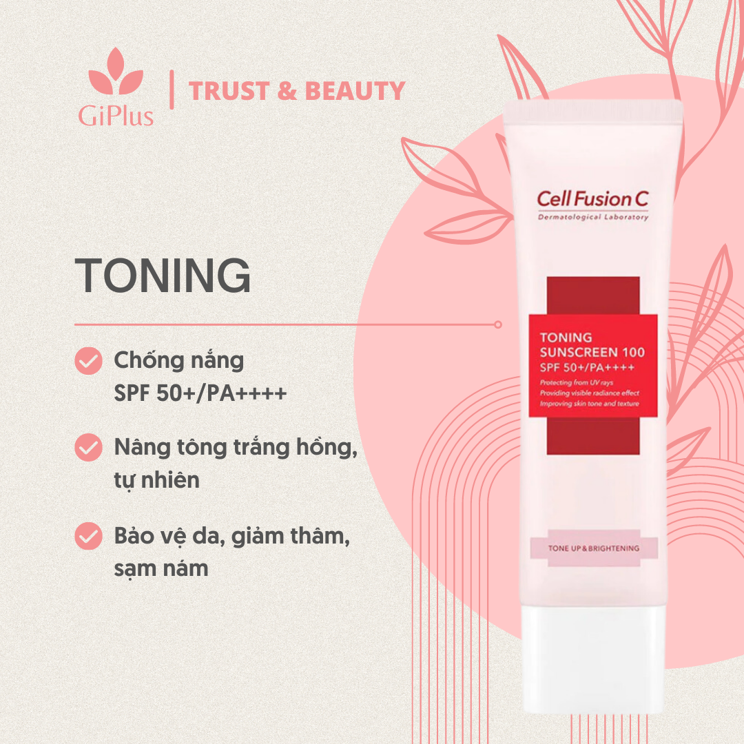  Kem Chống Nắng Cell Fusion Sunscreen 100 SPF 50+/PA++++ Bảo Vệ Da Tone Up  Brightening, Oil  Sebum Care, All Skin Type 