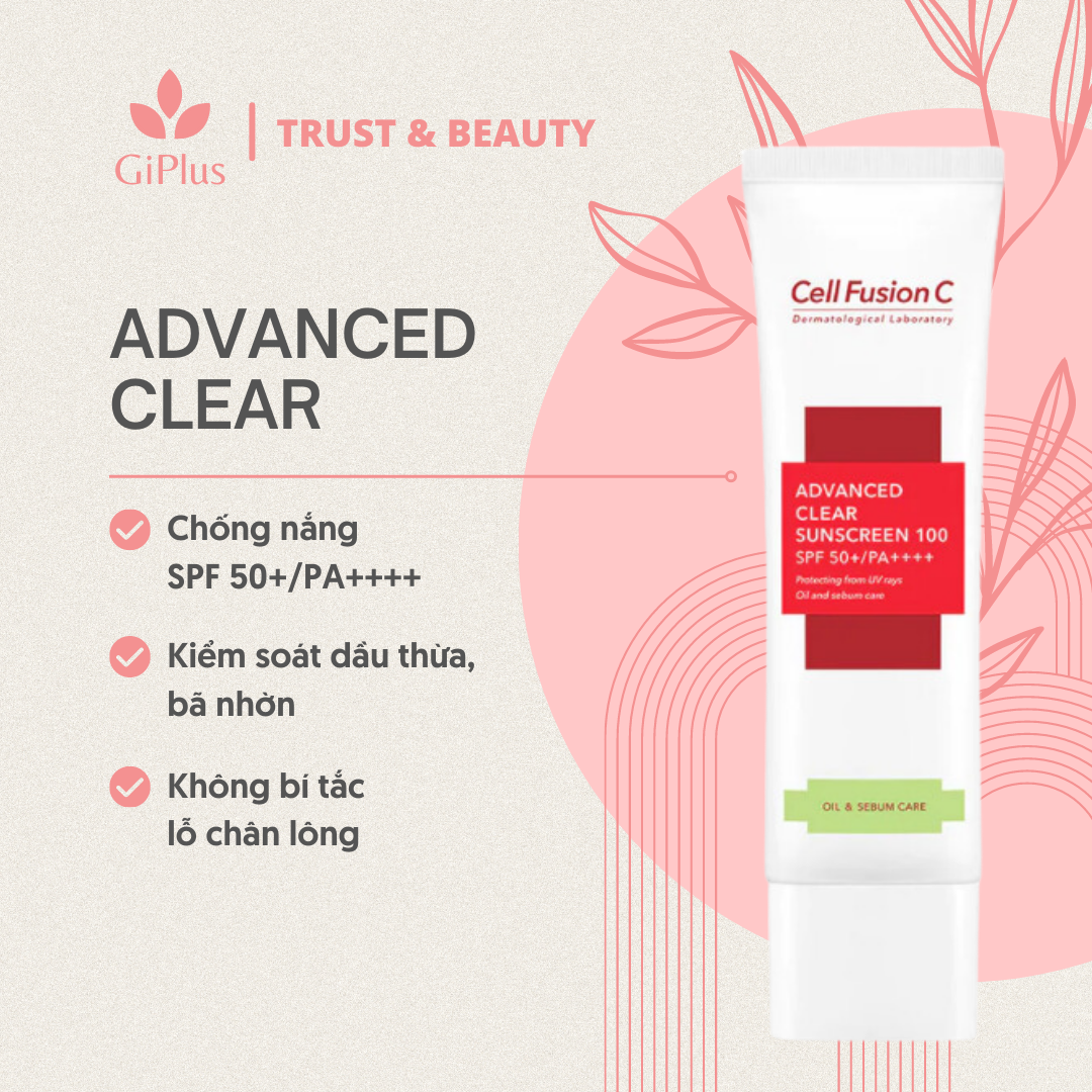  Kem Chống Nắng Cell Fusion Sunscreen 100 SPF 50+/PA++++ Bảo Vệ Da Tone Up  Brightening, Oil  Sebum Care, All Skin Type 