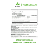  Viên Uống Swanson Colon Helper Herbal Formula Hỗ Trợ Cải Thiện Chức Năng Đại Tràng Tiêu Hóa (60 Viên/Lọ) 