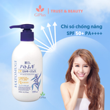  Gel Chống Nắng, Cấp Ẩm, Dưỡng Da Sáng Mịn Hatomugi Toàn Thân 250ml UV Care Moisturizing SPF50+/PA++++ (250ml/Chai) 