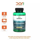  Viên Uống Swanson L-Glutamine 500mg Hỗ Trợ Tăng Cường Và Phát Triển Cơ Bắp (100 viên/ lọ) 