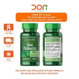  Viên Uống Hỗ Trợ Đường Tiết Niệu và Tuyến Tiền Liệt Khỏe Mạnh Saw Palmetto Puritan’s Pride 450mg 