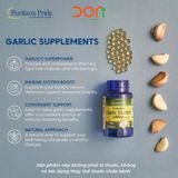  Viên Uống Dầu Tỏi Không Mùi Puritan’s Pride Odorless Garlic 1000mg Hỗ Trợ Sức Khỏe Tim Mạch, Đề Kháng (100 Viên) 
