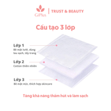  Bông Tẩy Trang 3 lớp Up Cotton Pads 222 Miếng Nội Địa Trung (222 Miếng/Túi) 