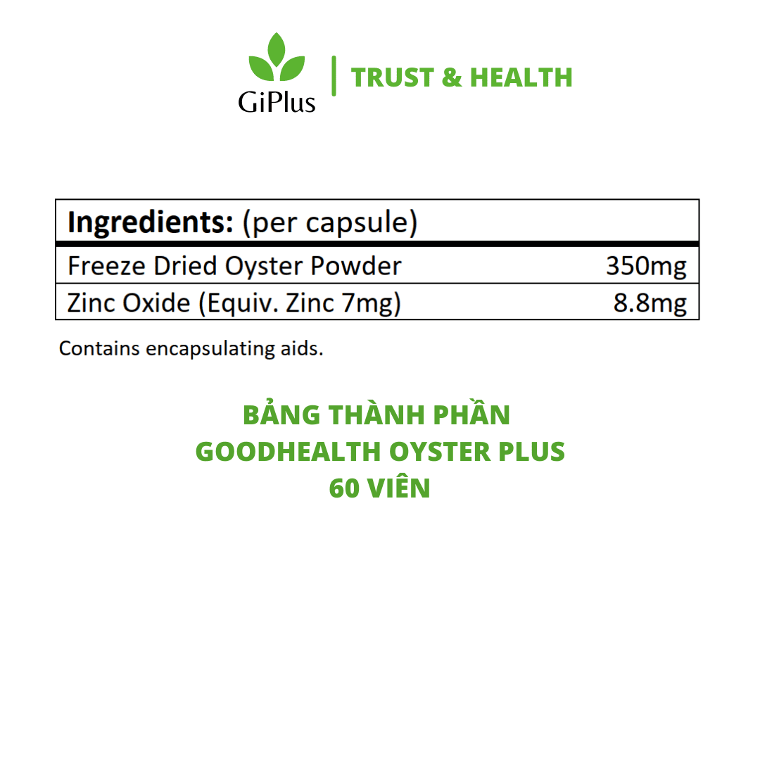  Viên Uống Tinh Chất Hàu, Tăng Cường Sinh Lý Nam New Zealand Oyster Plus Goodhealth 