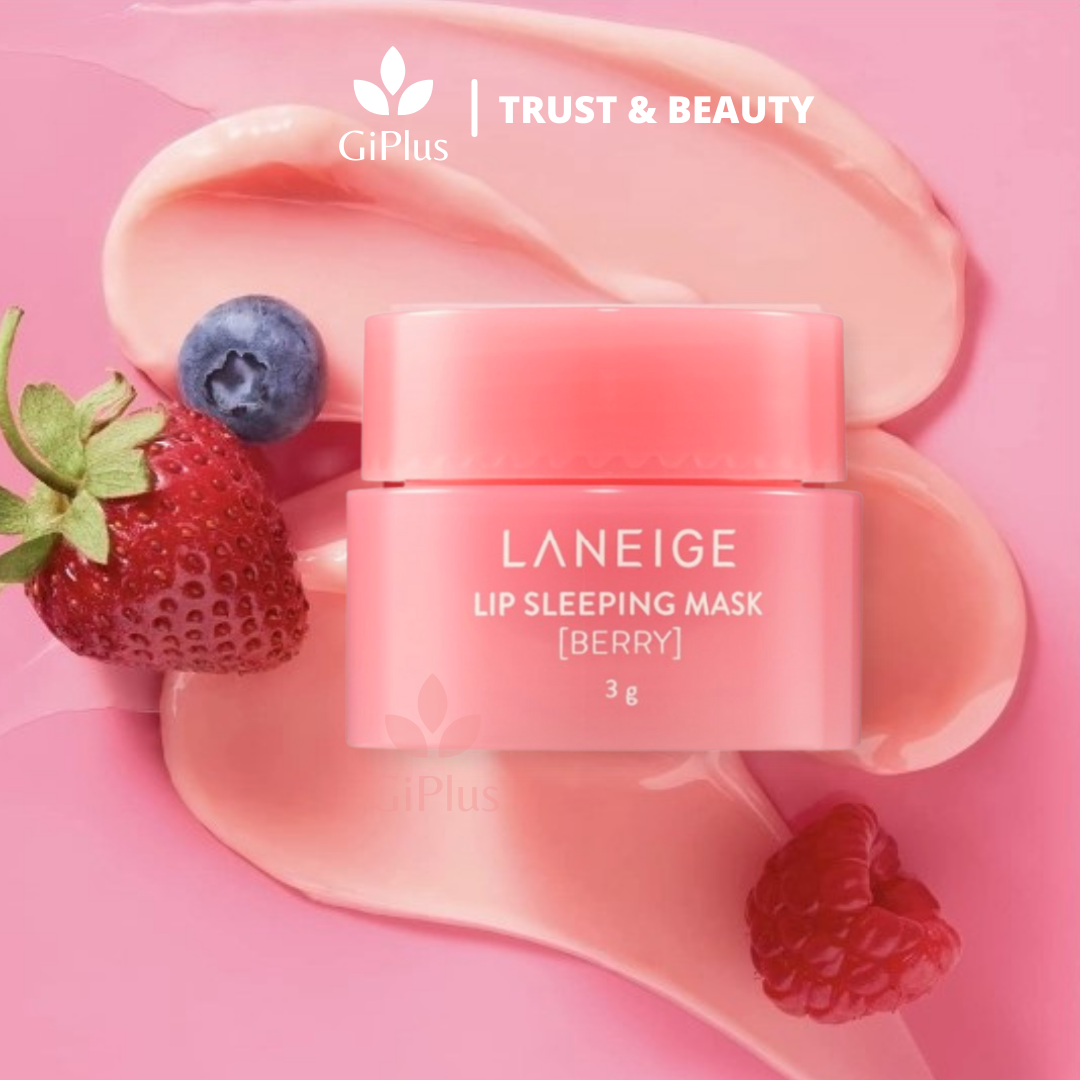  Mặt Nạ Dưỡng Môi Laneige Lip Sleeping Mask Ex Berry Dưỡng Ẩm, Tẩy Tế Bào Chết Môi, Làm Hồng Môi (3g/Lọ) 