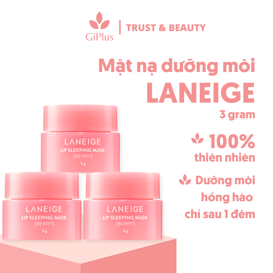  Mặt Nạ Dưỡng Môi Laneige Lip Sleeping Mask Ex Berry Dưỡng Ẩm, Tẩy Tế Bào Chết Môi, Làm Hồng Môi (3g/Lọ) 