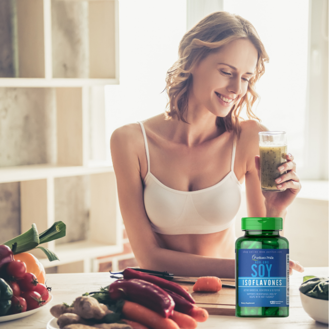  Viên Uống Tinh Chất Mầm Đậu Nành Non-GMO Soy Isoflavones Puritan’s Pride Cải Thiện Tiết Tố 120 Viên 