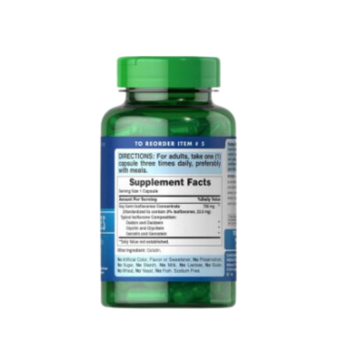  Viên Uống Tinh Chất Mầm Đậu Nành Non-GMO Soy Isoflavones Puritan’s Pride Cải Thiện Tiết Tố 120 Viên 