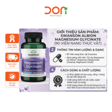  Viên Uống Swanson Triple Magnesium Complex 400mg Bổ Sung 3 Loại Magie Chắc Khỏe Cơ Bắp Và Xương Khớp 