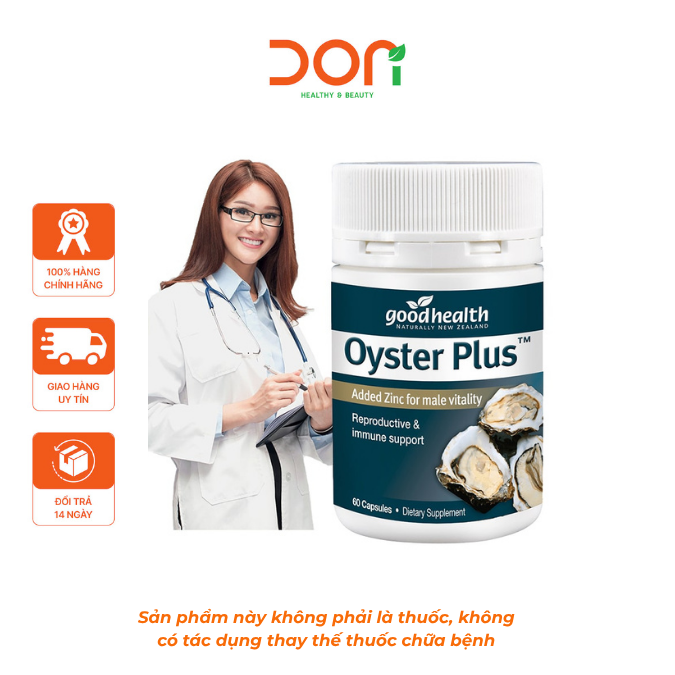  Viên Uống Tinh Chất Hàu, Tăng Cường Sinh Lý Nam New Zealand Oyster Plus Goodhealth 