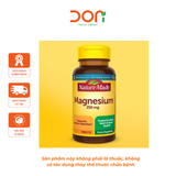  Viên Uống Bổ Sung Magie, Hỗ Trợ Thư Giãn Cơ Bắp Nature Made Magnesium 250mg 100 Viên 
