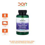  Viên Uống Swanson Triple Magnesium Complex 400mg Bổ Sung 3 Loại Magie Chắc Khỏe Cơ Bắp Và Xương Khớp (100 Viên/Lọ) 