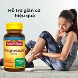  Viên Uống Bổ Sung Magie, Hỗ Trợ Thư Giãn Cơ Bắp Nature Made Magnesium 250mg 100 Viên 