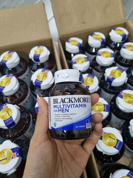 Multivitamin for men - Lọ 50 viên - BLACKMORES - Vitamin tổng hợp hỗ trợ sinh lực nam giới